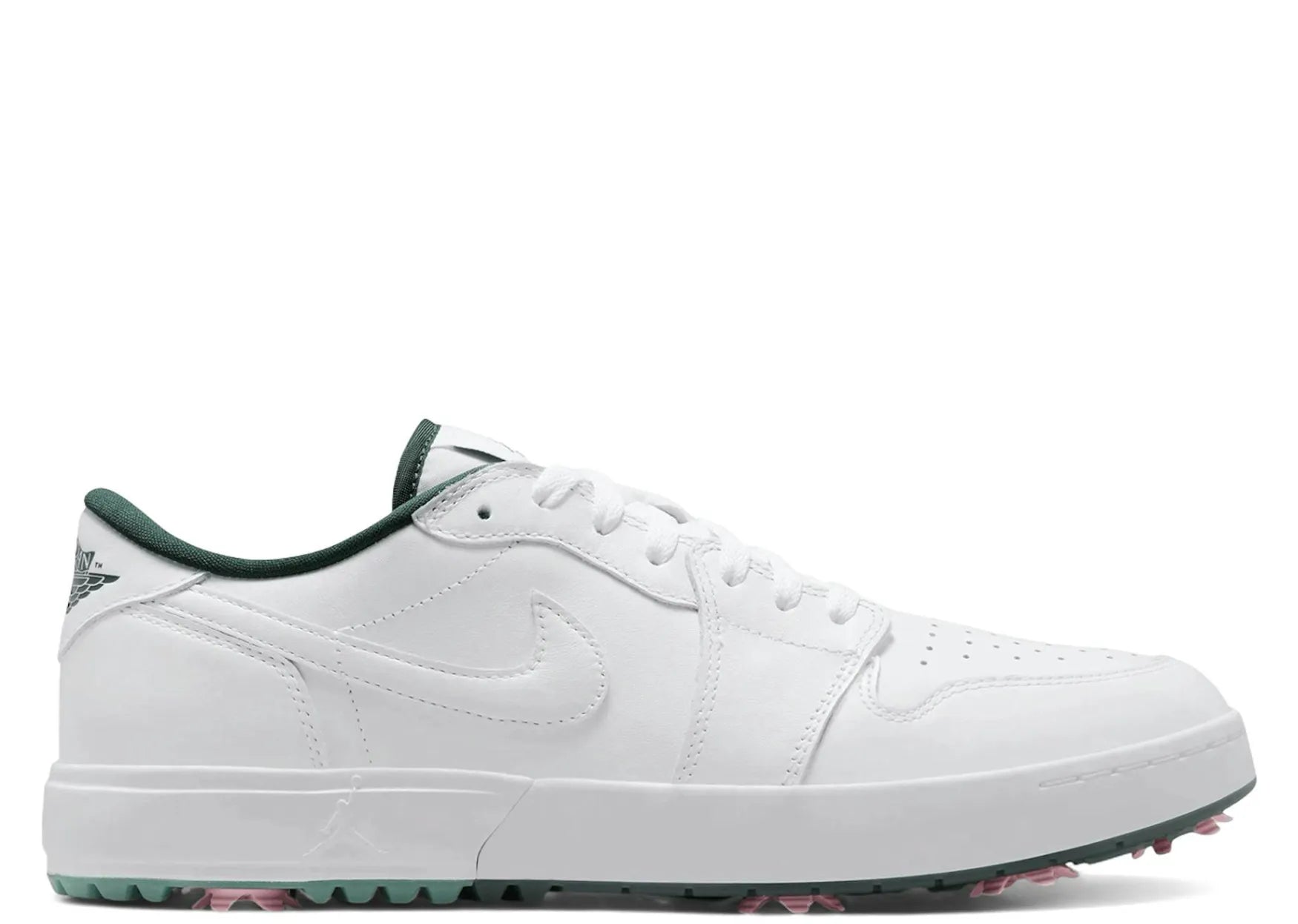 Nike Air Jordan 1 Low Golf Spiked White Fir Elemental Pink