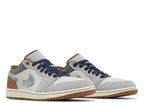 Nike Air Jordan 1 Low SE Phantom Repaired Denim Swoosh