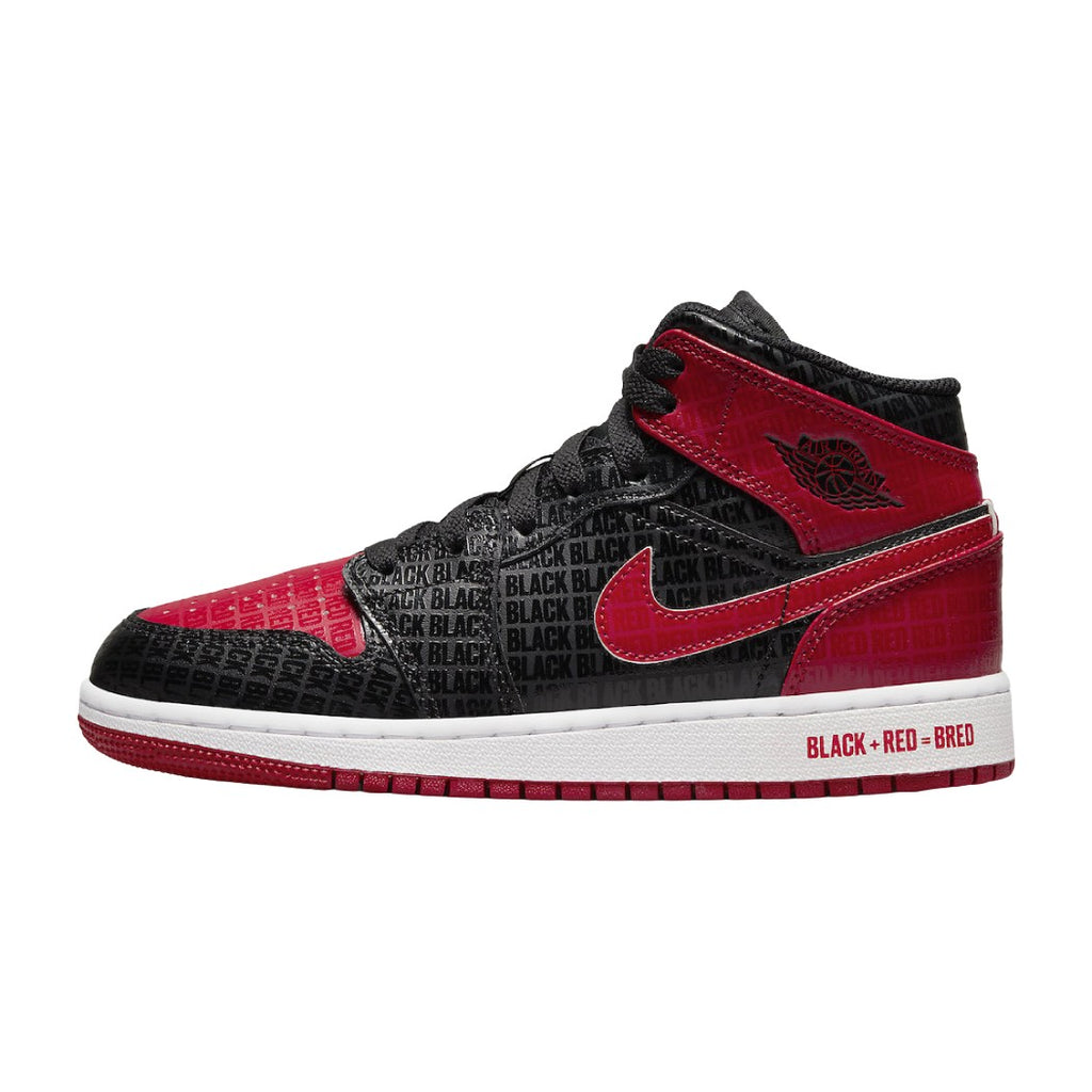 Nike Air Jordan 1 Mid Bred Text (GS)