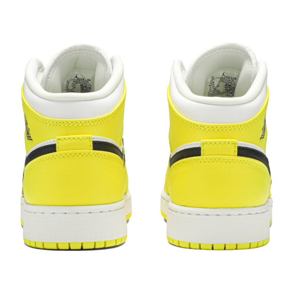 Nike Air Jordan 1 Mid Dynamic Yellow Floral (GS)
