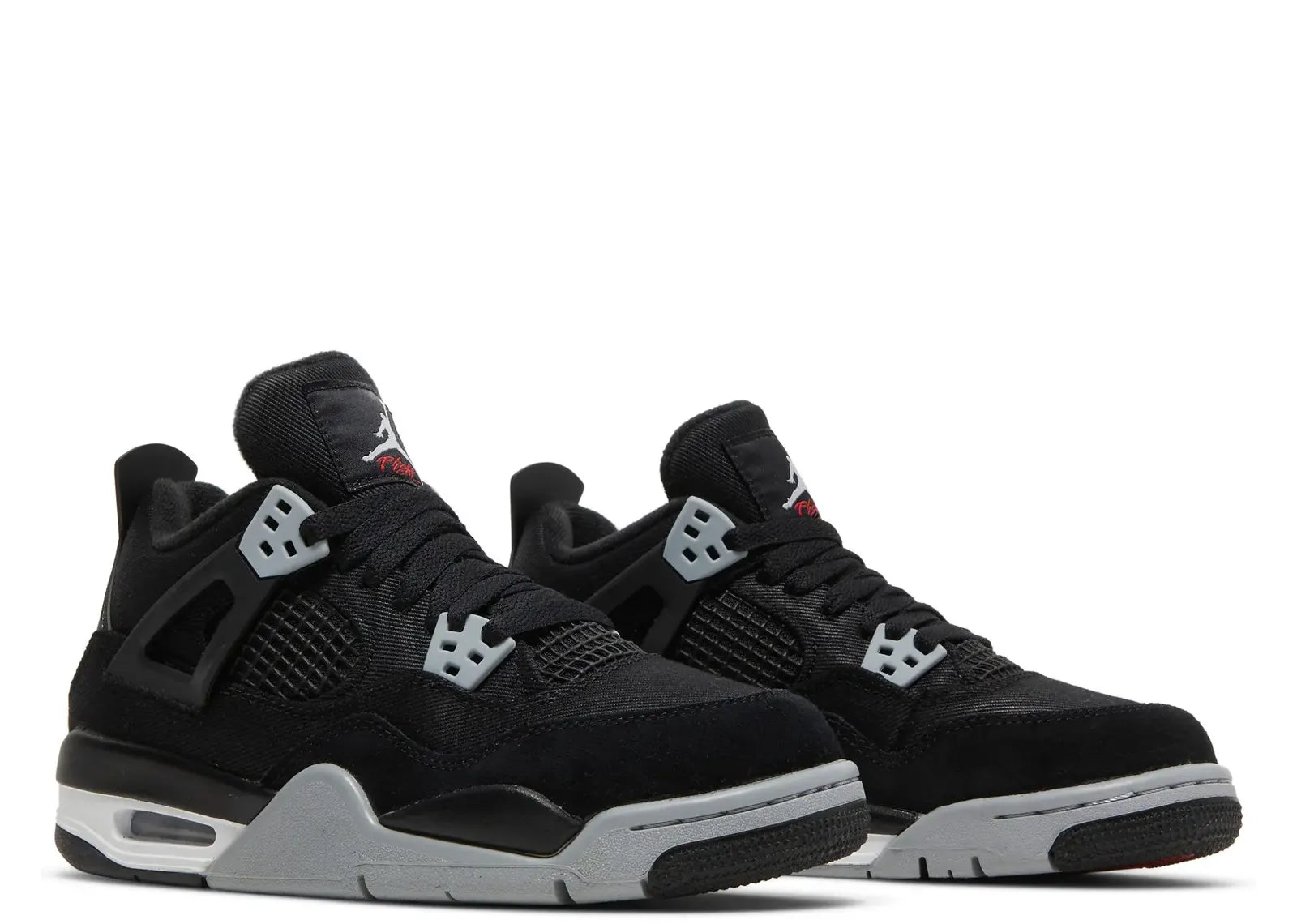 Nike Air Jordan 4 Retro Black Canvas (GS)