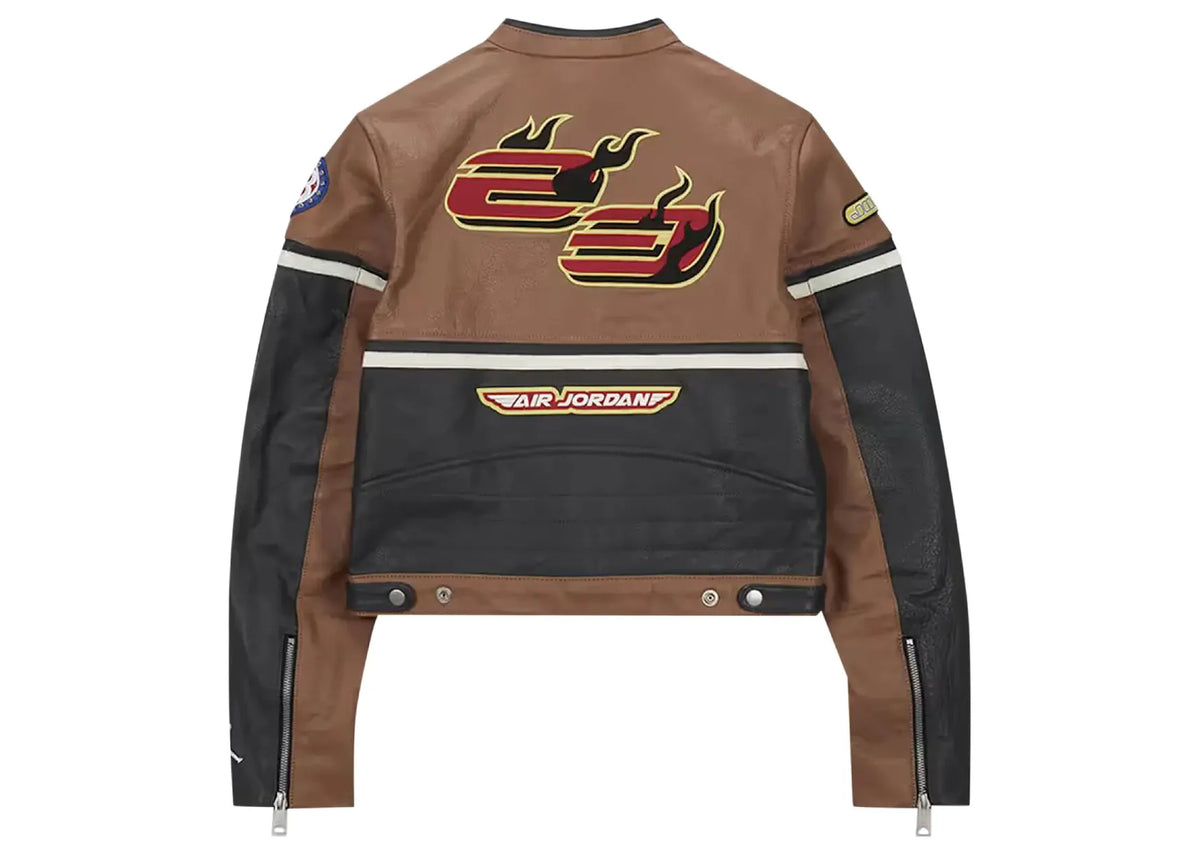 Nike Air Jordan x Travis Scott Cactus Jack Leather Jacket Archaeo Brown (W)