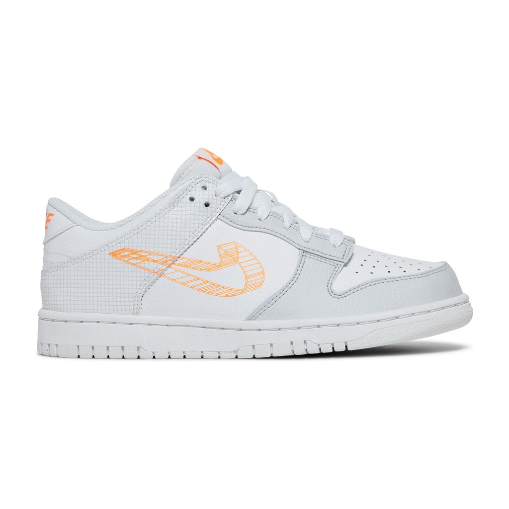 Nike Dunk Low SE 3 D Swoosh Pure Platinum Total Orange (GS)