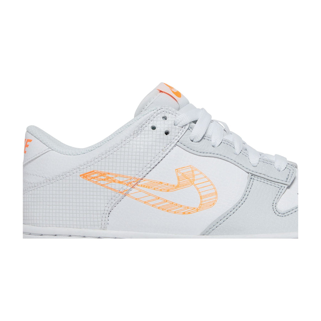 Nike Dunk Low SE 3 D Swoosh Pure Platinum Total Orange (GS)