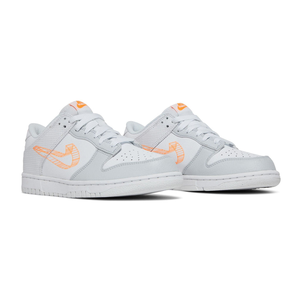 Nike Dunk Low SE 3 D Swoosh Pure Platinum Total Orange (GS)
