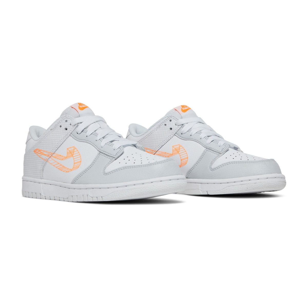 Nike Dunk Low SE 3 D Swoosh Pure Platinum Total Orange (GS)