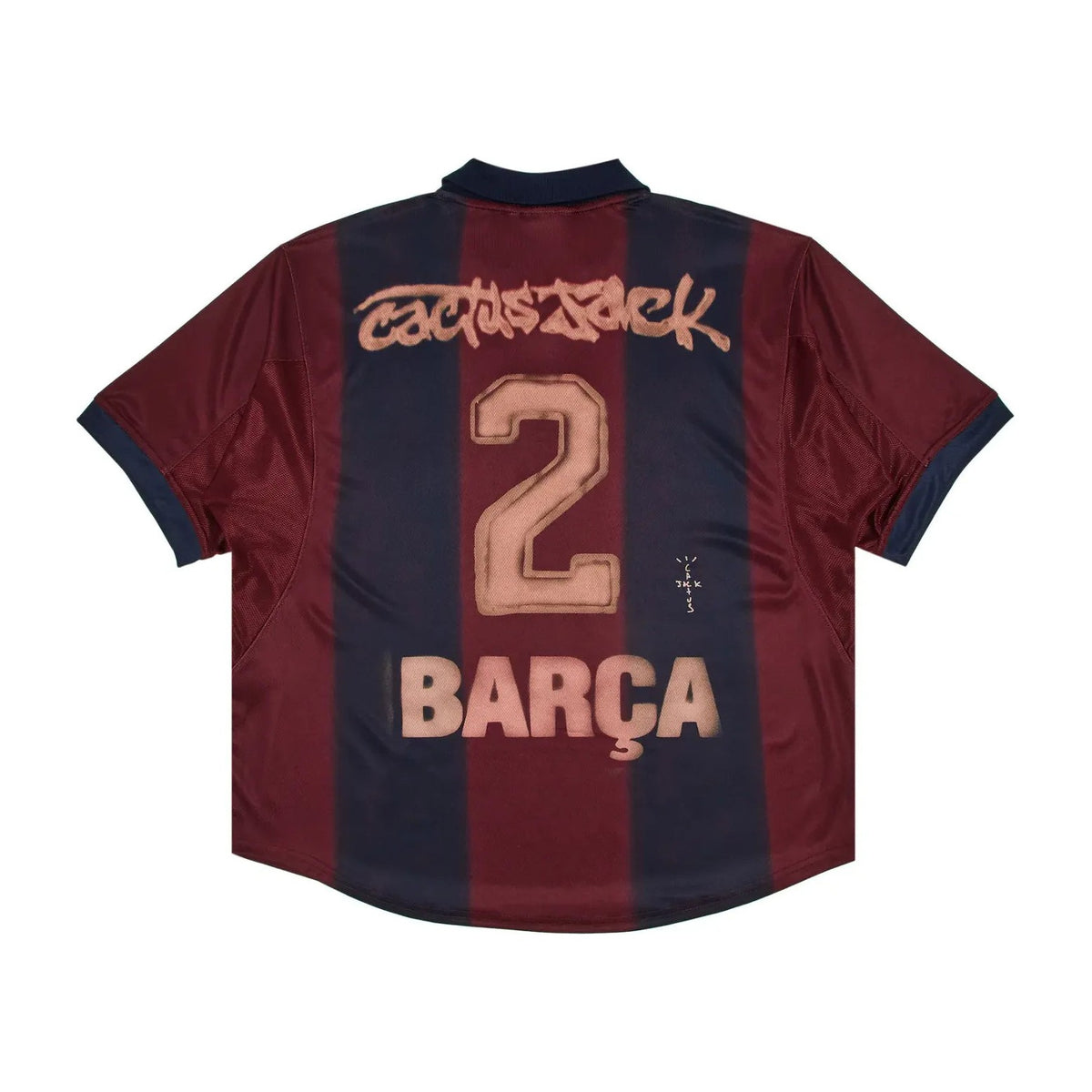 Nike FC Barcelona x Cactus Jack Retro 2000/01 Home Skeleton Jersey Red/Blue