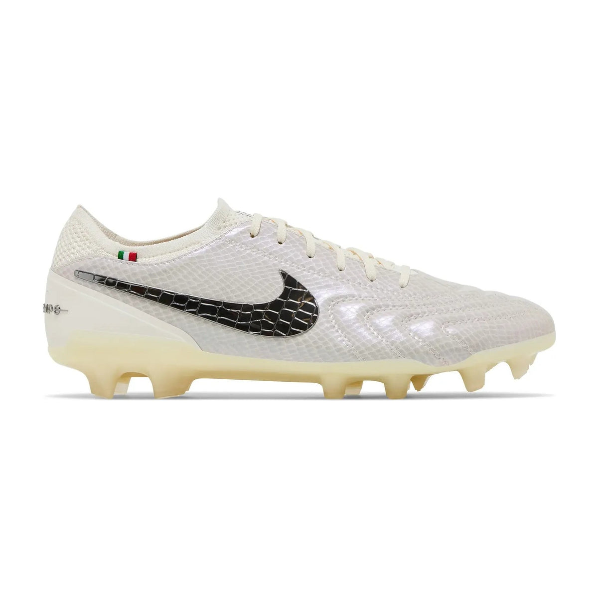 Nike Tiempo Legend 10 Elite Luxe FG Montebelluna Leather White Snakeskin