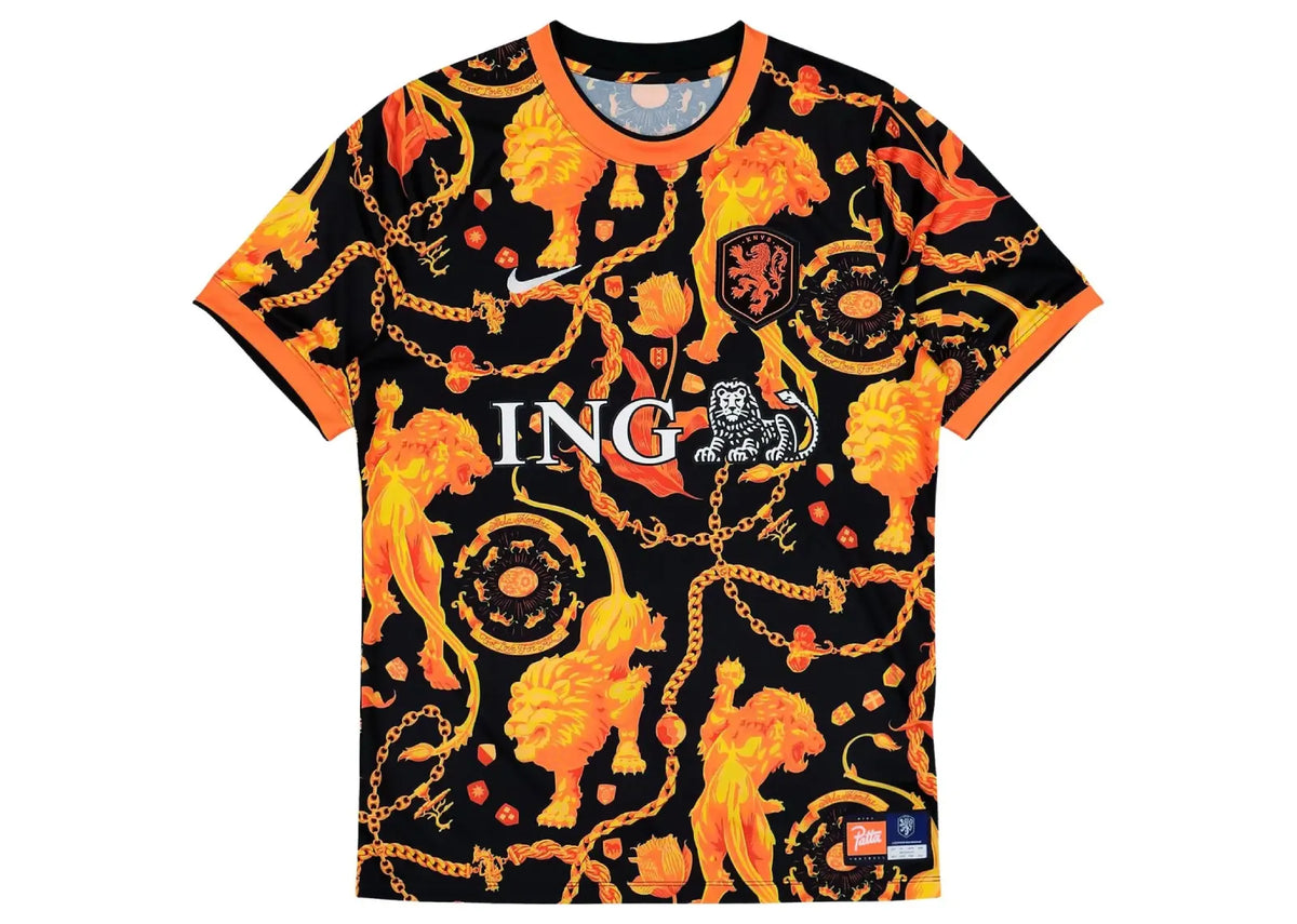 Nike x Patta Netherlands Academy Pro Lion Jersey Black/Orange