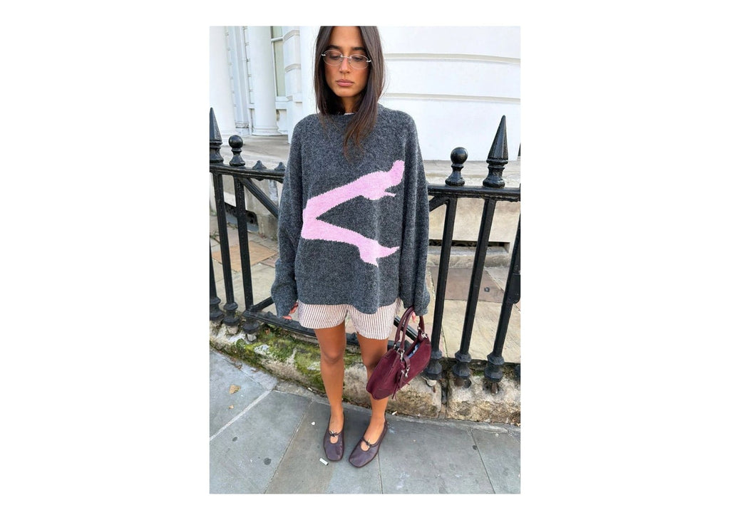 Nude Project Abbey Knit Sweater Ash