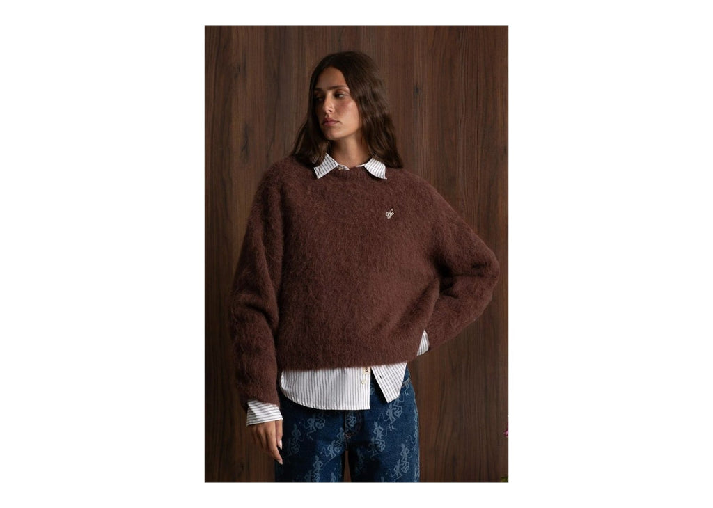 Nude Project Alpaca Knit Sweater Brown