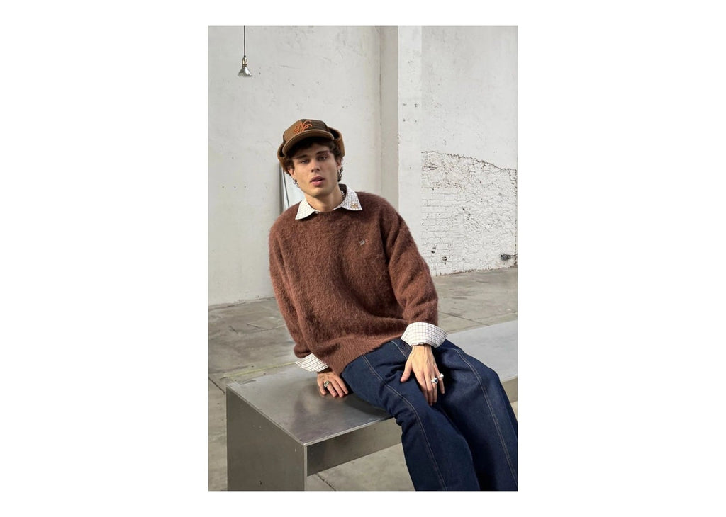 Nude Project Alpaca Knit Sweater Brown