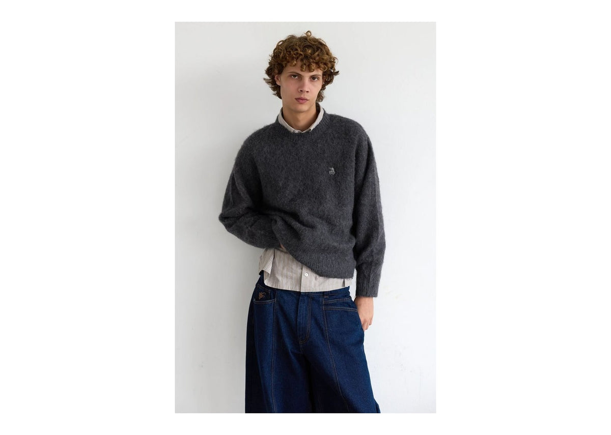 Nude Project Alpaca Knit Sweater Grey