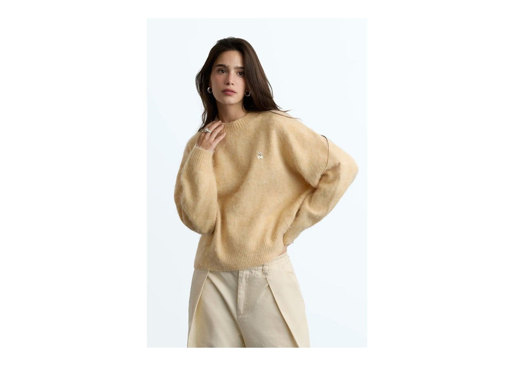 Nude Project Alpaca Knit Sweater Yellow