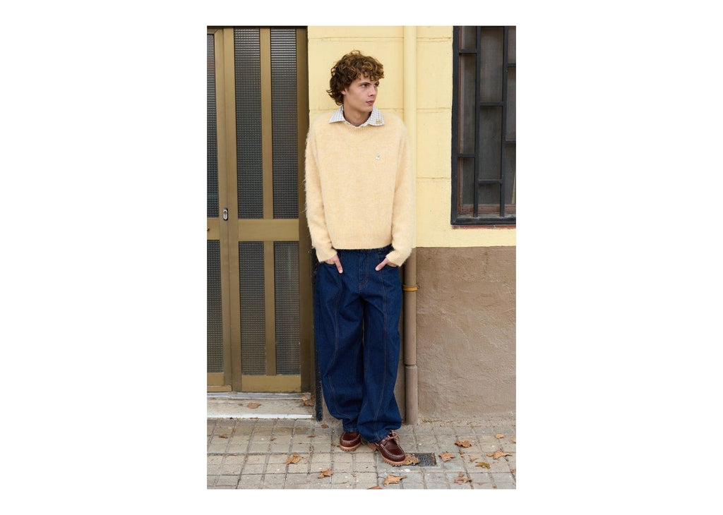 Nude Project Alpaca Knit Sweater Yellow