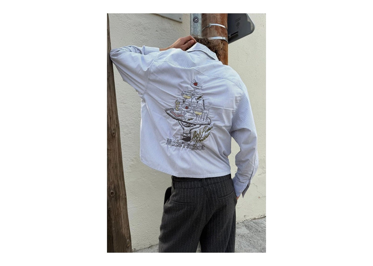 Nude Project Art & Business Shirt Blue