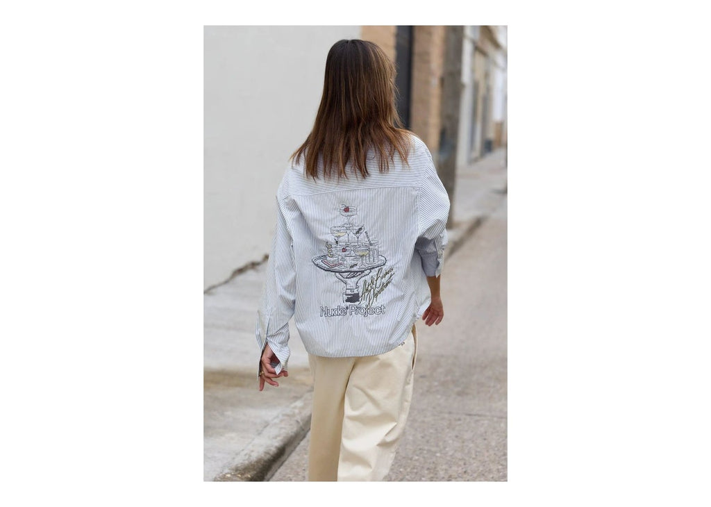 Nude Project Art & Business Shirt Blue