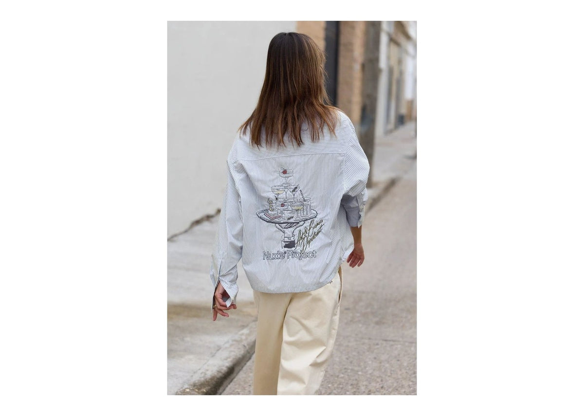 Nude Project Art & Business Shirt Blue