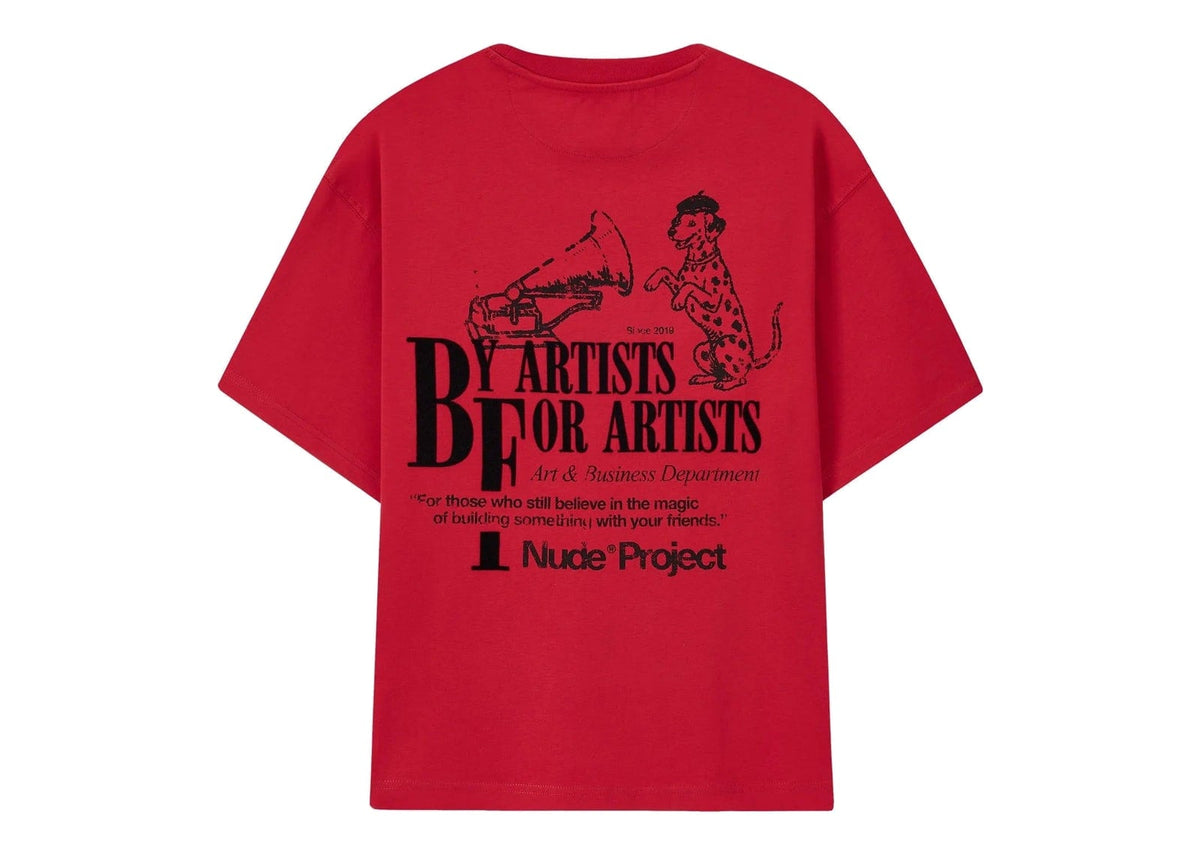Nude Project Art & Business Tee Red