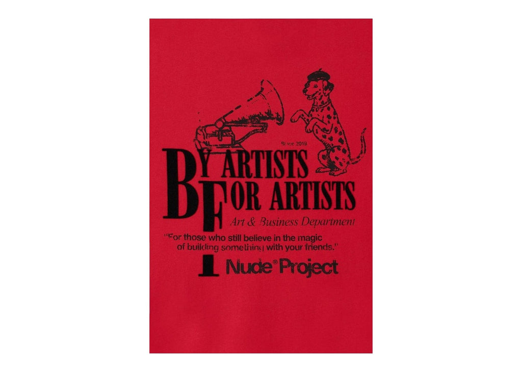Nude Project Art & Business Tee Red