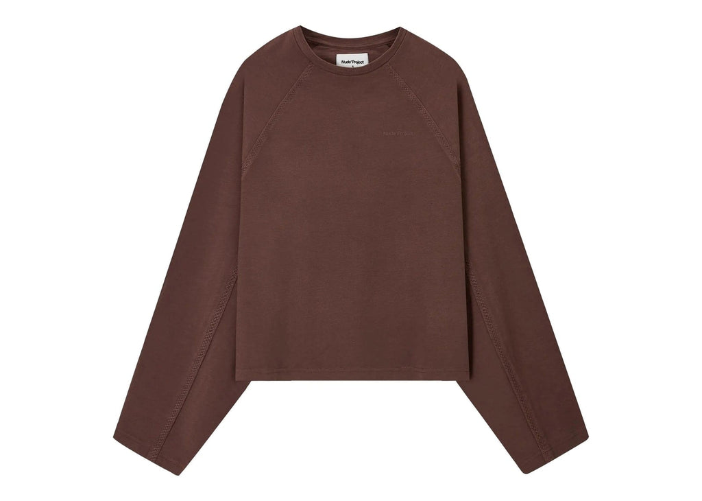Nude Project Basic Long-Sleeve Tee Brown
