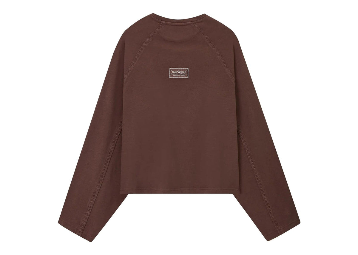Nude Project Basic Long-Sleeve Tee Brown