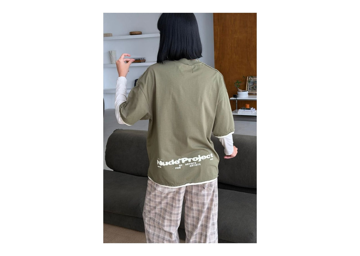 Nude Project Bear Tee Green