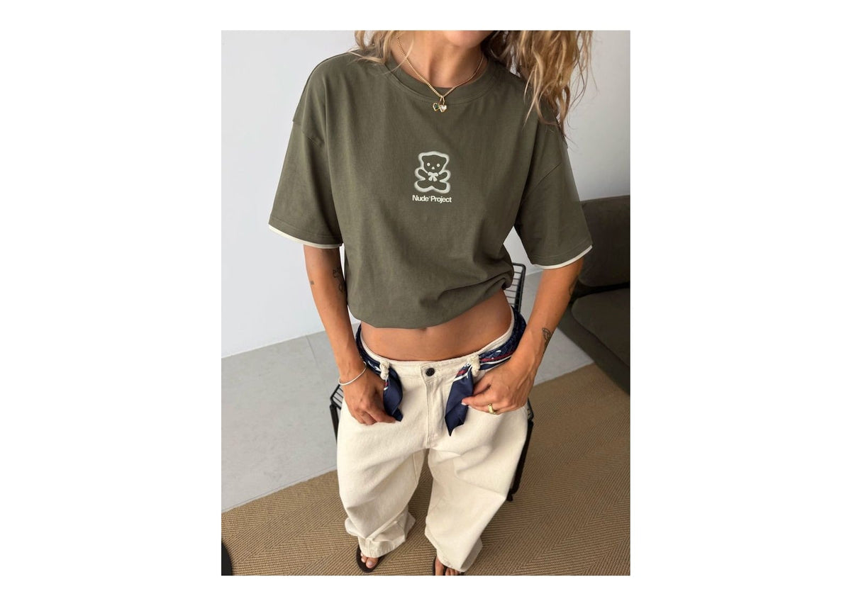Nude Project Bear Tee Green