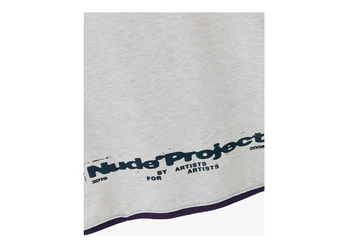 Nude Project Bear Tee Grey Melange