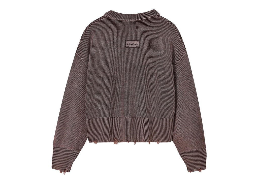 Nude Project Beast Quarter-Zip Knit Brown
