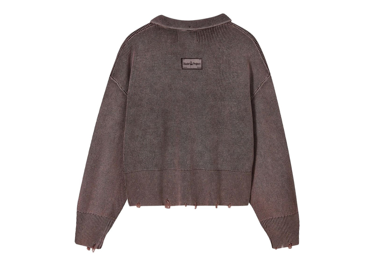 Nude Project Beast Quarter-Zip Knit Brown