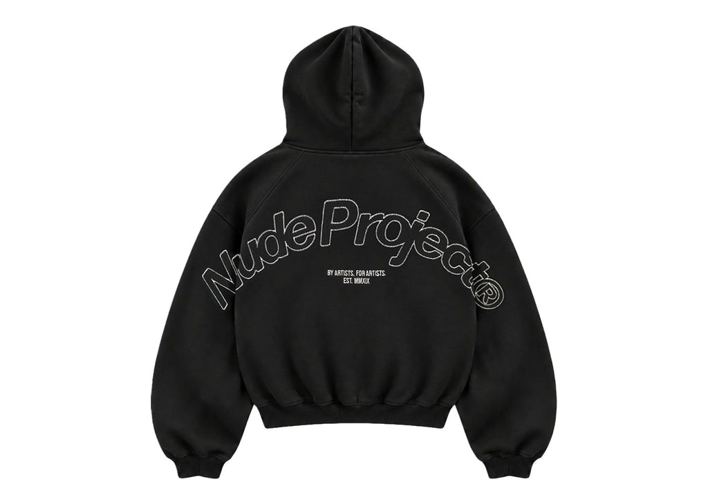 Nude Project Beast Zip-Up Hoodie Black