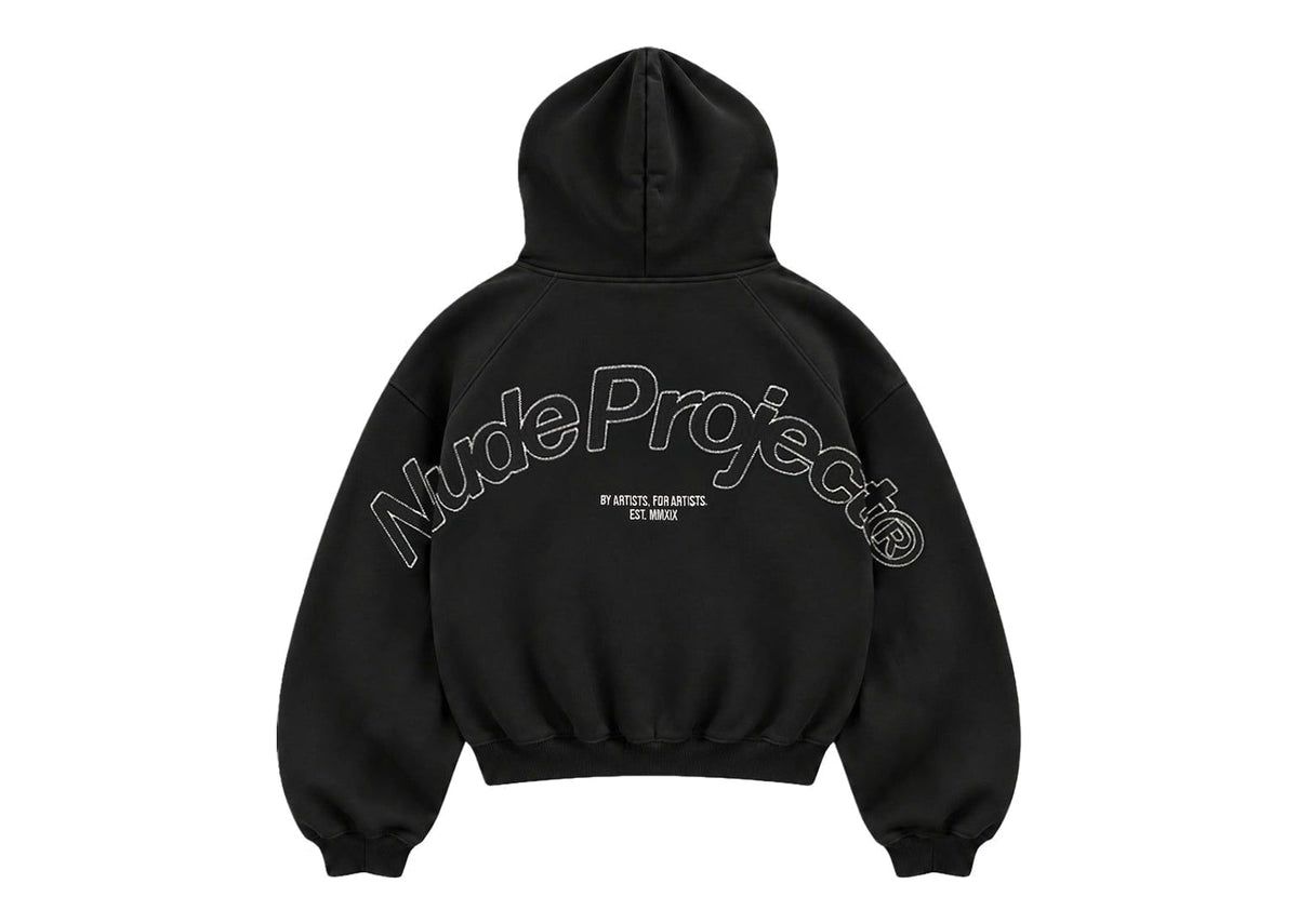 Nude Project Beast Zip-Up Hoodie Black
