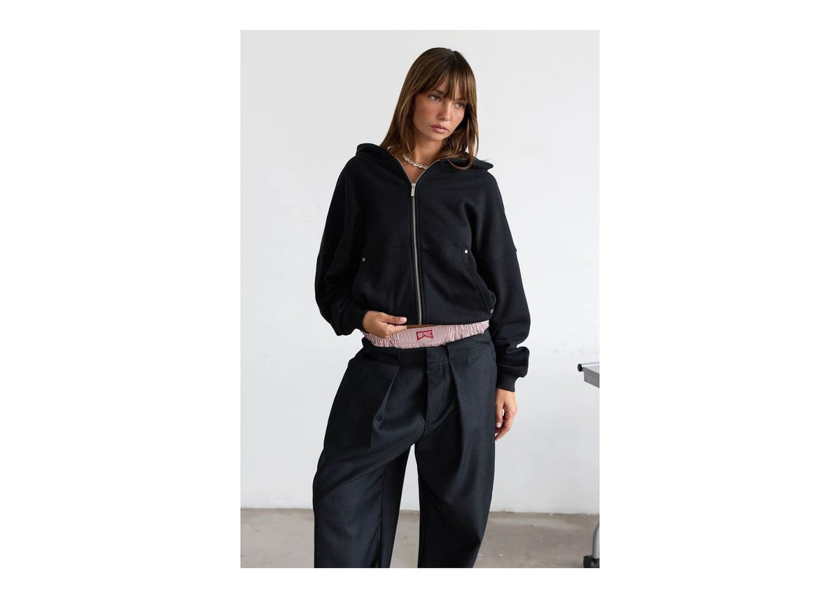 Nude Project Beast Zip-Up Hoodie Black