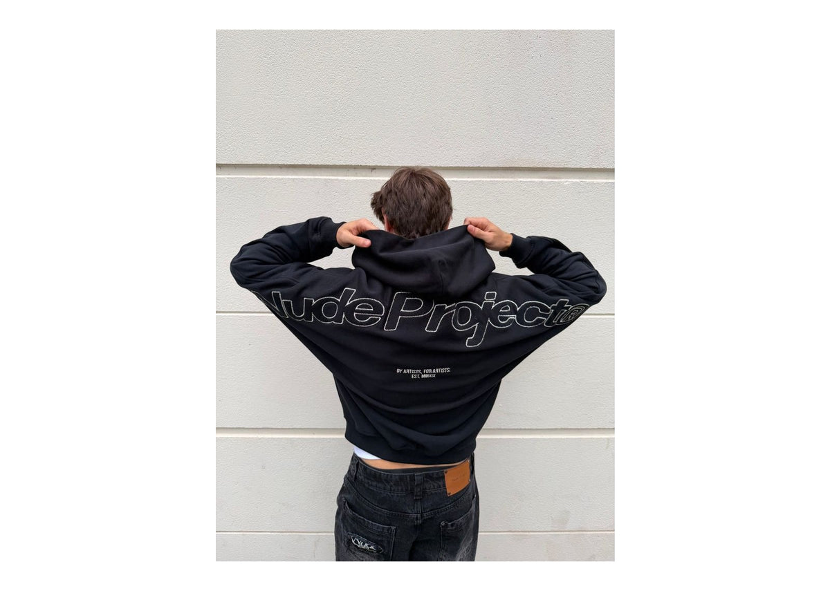 Nude Project Beast Zip-Up Hoodie Black