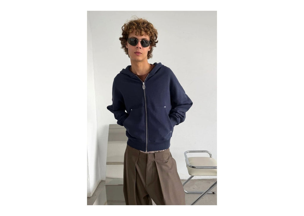 Nude Project Beast Zip-Up Hoodie Navy