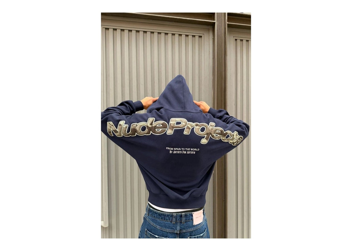 Nude Project Beast Zip-Up Hoodie Navy