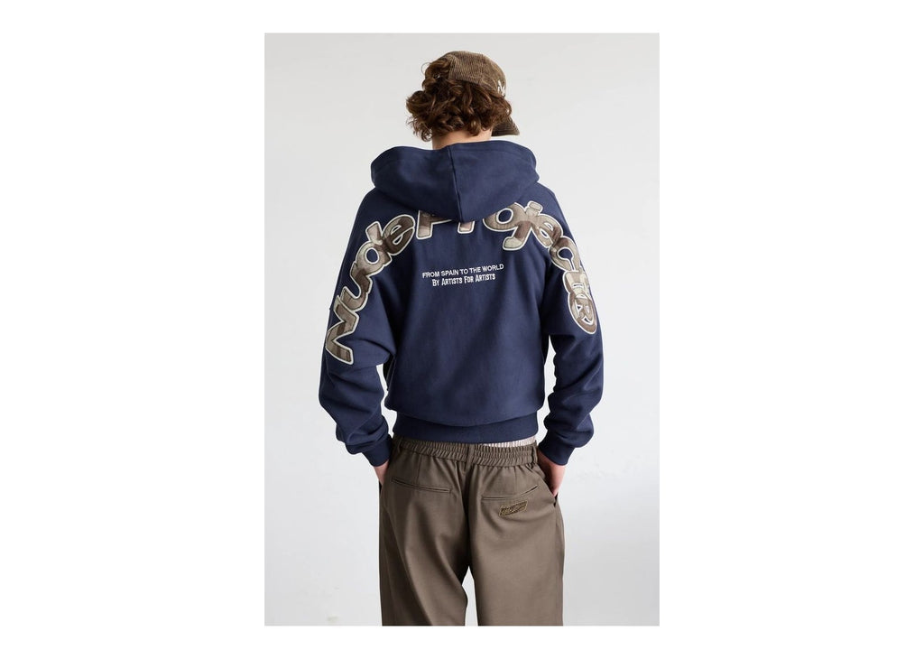 Nude Project Beast Zip-Up Hoodie Navy