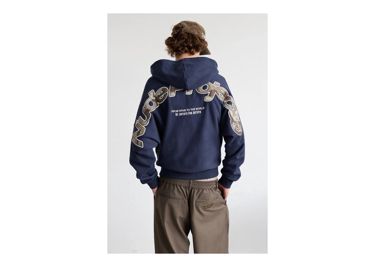 Nude Project Beast Zip-Up Hoodie Navy