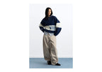 Nude Project Big-Striped Knit Sweater Navy