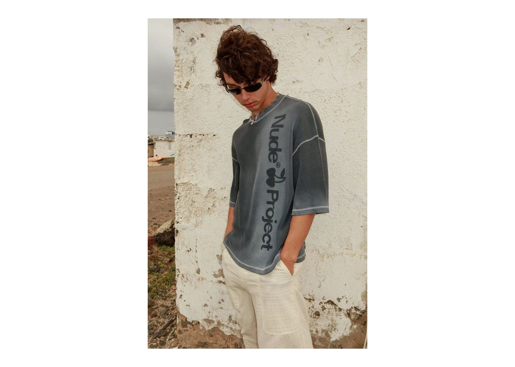 Nude Project Block Tee Ash