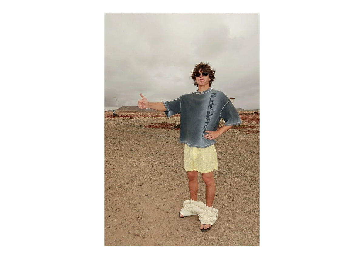 Nude Project Block Tee Ash
