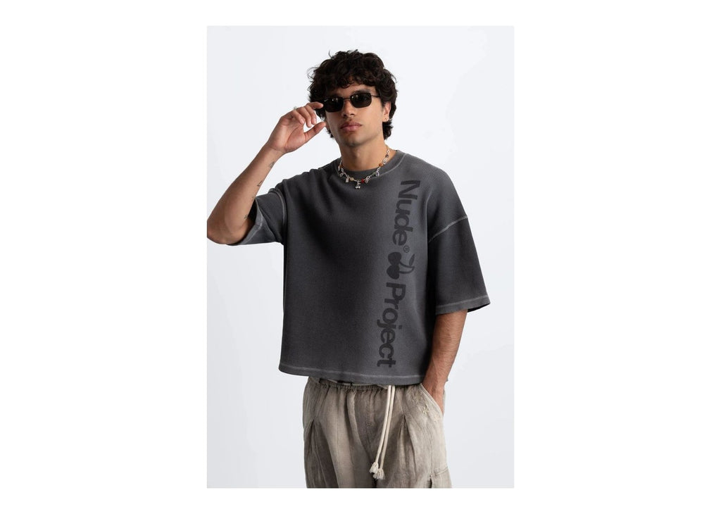 Nude Project Block Tee Ash