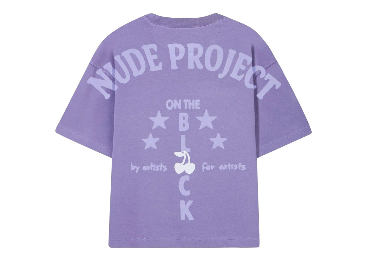 Nude Project Block Tee Purple