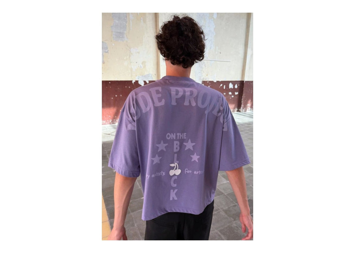 Nude Project Block Tee Purple