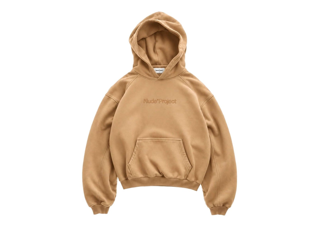 Nude Project Box Logo Hoodie Beige
