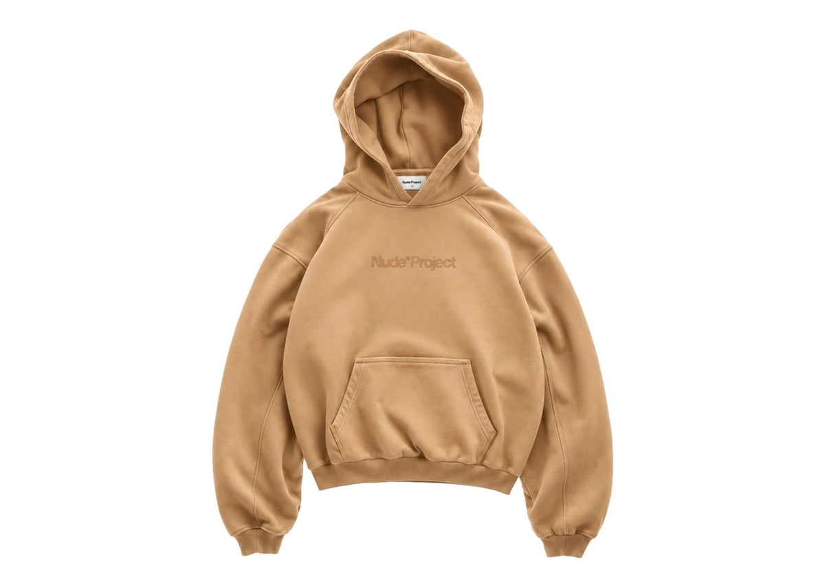 Nude Project Box Logo Hoodie Beige