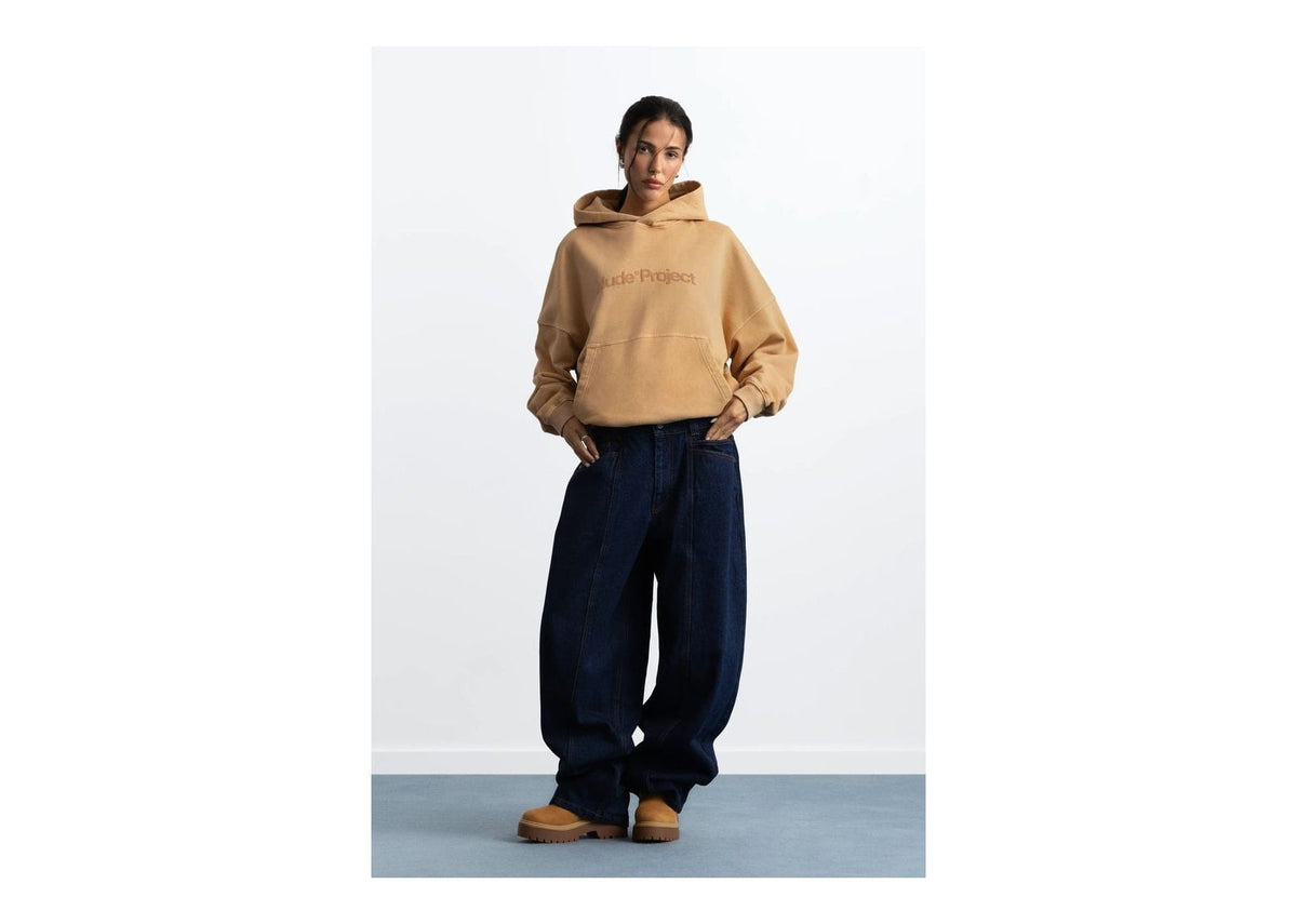 Nude Project Box Logo Hoodie Beige