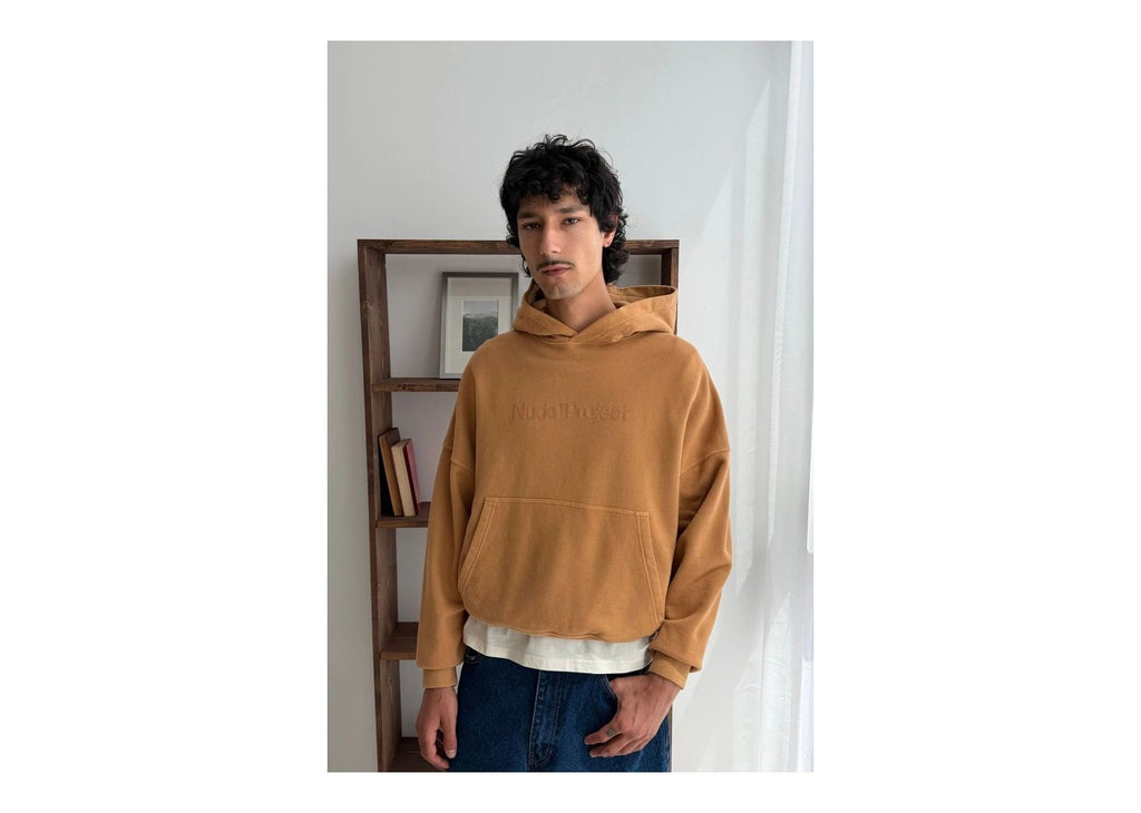 Nude Project Box Logo Hoodie Beige