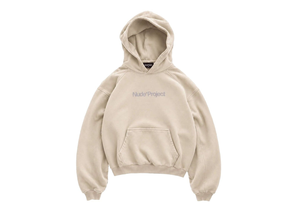 Nude Project Box Logo Hoodie Ivory